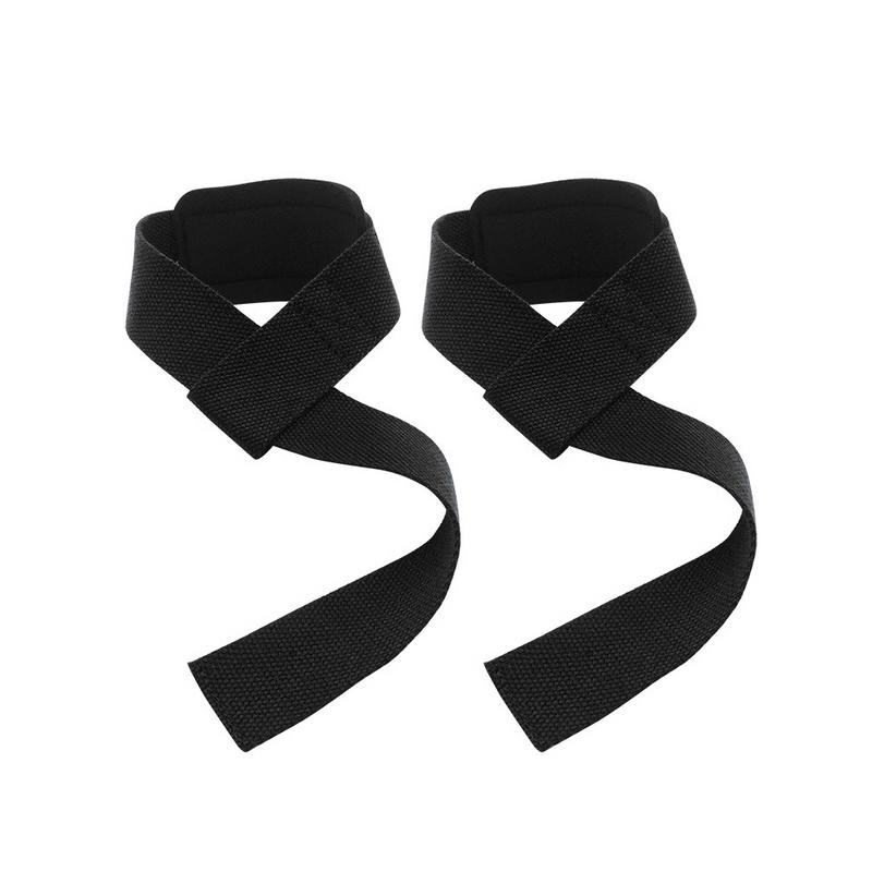 Correas de levantamiento de pesas, barra de mano, soporte de muñeca, soporte de muñeca, correa de levantamiento de pesas: Black