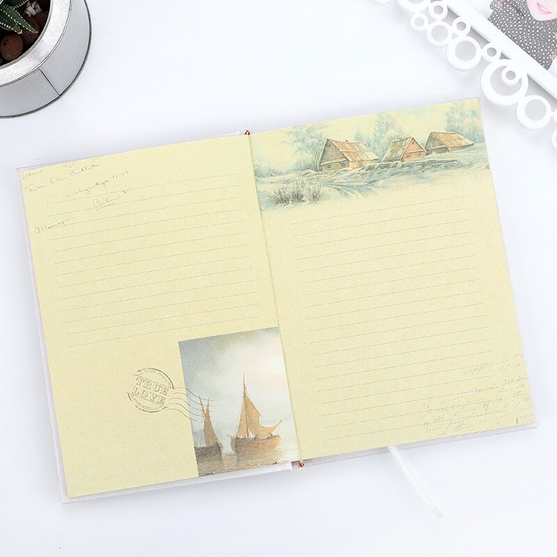 WENGU Autumn In Paris Boxed Lock Code Book A5 Password Notebook Diary 1PCS