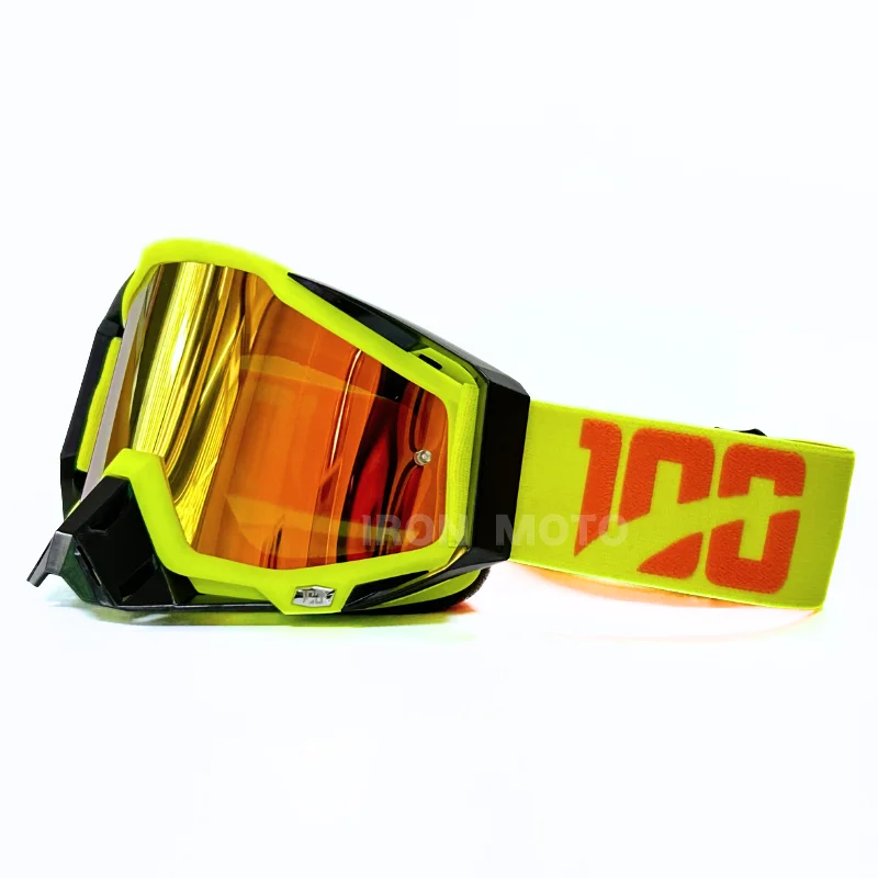 Motorhelm Bril Man Crossmotor MX Bril HD Lens Motocross Bril ATV Motobike Brillen Fietsen Zonnebril Bescherming: Oranje