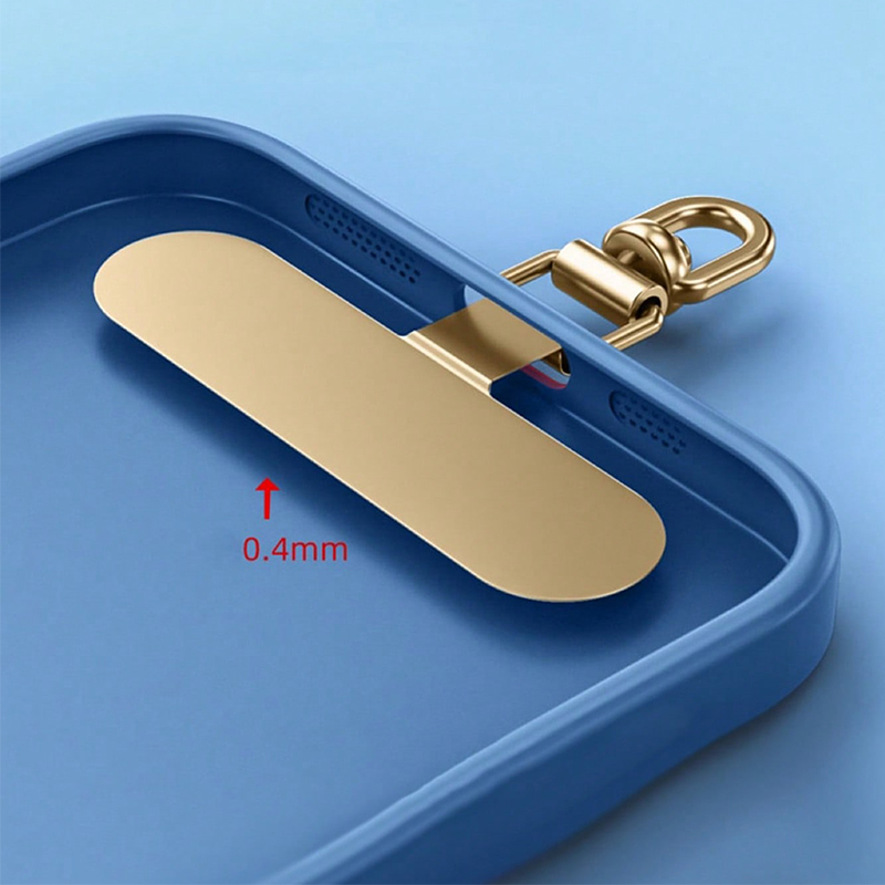 1pcs Upgrated 360 Rotatable Stainless Steel Phone Tether Tab Metal Patch Gasket Cellphone Lanyard Safety Connecter Piece