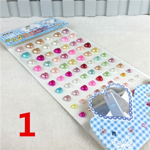 Many Styles Mixed Color Acrylic Rhinestone Crystal Decoration Stickers 3D Baby Kids boys girls DIY Cute Children toys Stickers: 1