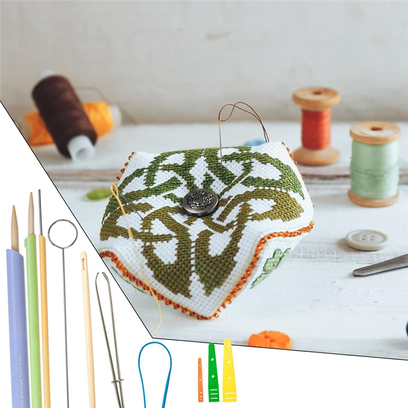 Ensemble d'outils de tournage et d'enfilage de tubes en tissu, ensemble d'outils d'enfilage de cordon, Kit de boucles de couture comme indiqué en plastique + métal