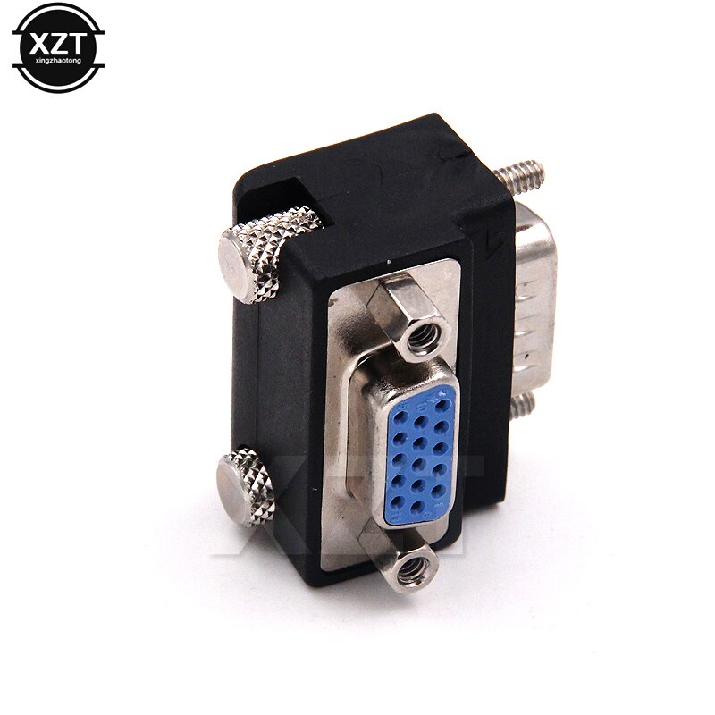 VGA Adapter SVGA Male to Female 90 Degree Right Angle vga to vga Adapter Connector VGA 15pin plug for HDTV Computer PC Projector