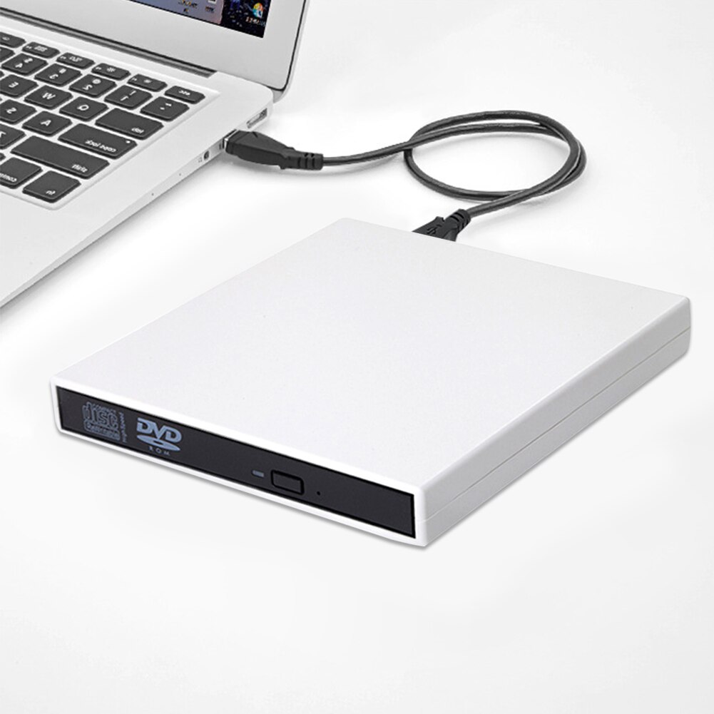 Home For PC Laptop External Ultra Thin Portable Optical Lightweight USB 2.0 Office Plastic CD Driver