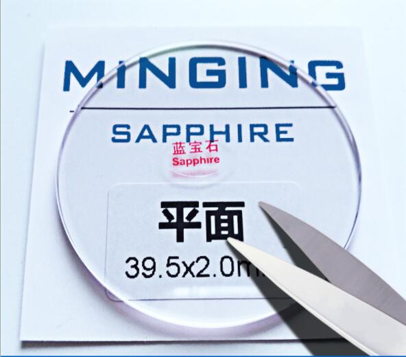 Lunettes de montre en saphir plat, 1 pièce, épaisseur 2.0mm, diamètre en cristal de 28 à 35.5mm,