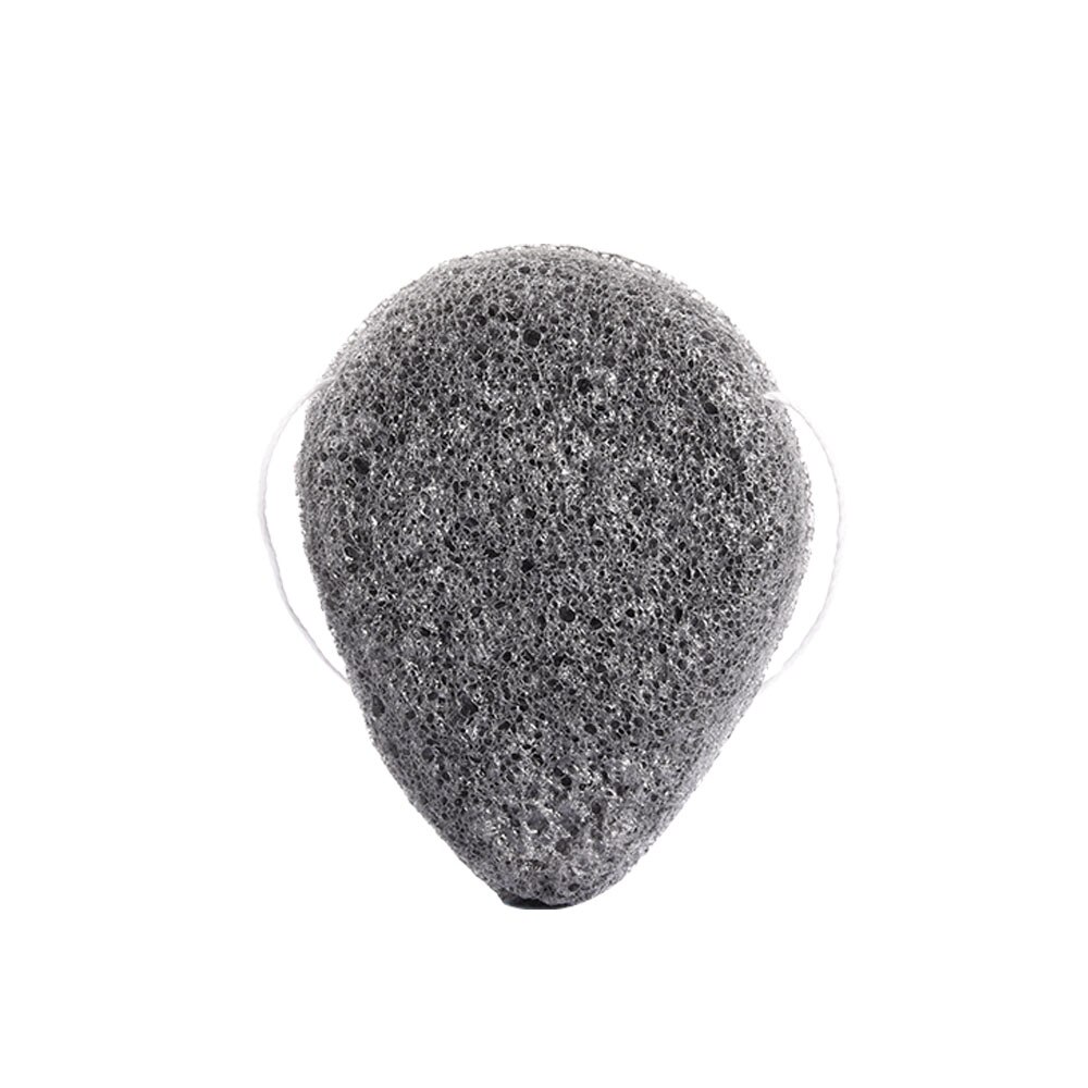Fulljion 6 Farben Natürliche Konjac Gesichts Puff Gesicht Reinigen Waschen Schwamm Peeling Reinigung Schwamm Puff Gesichts Reiniger Werkzeug: Schwarz