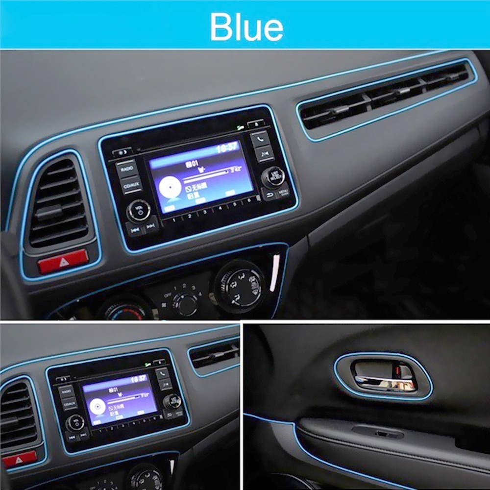 Forauto 3 måler diy bildør dekor stripe dashbord kant listverk linje beskyttelseslist interiør lister dekor bil tetning