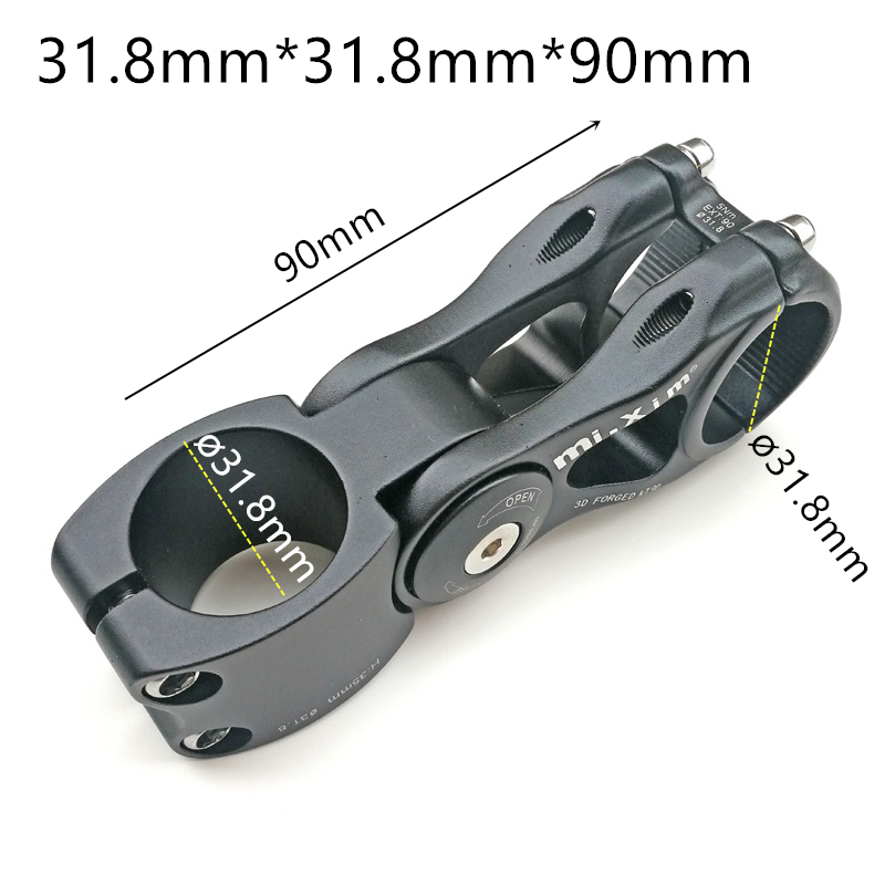 MTB Droga wspornik rowerowy pion regulowany mostek kierownicy roweru fiting macierzystych 28.6 widelec rozszerzenie macierzystych 31.8*110mm 90mm wioślarz miejski część: 31.8-90mm