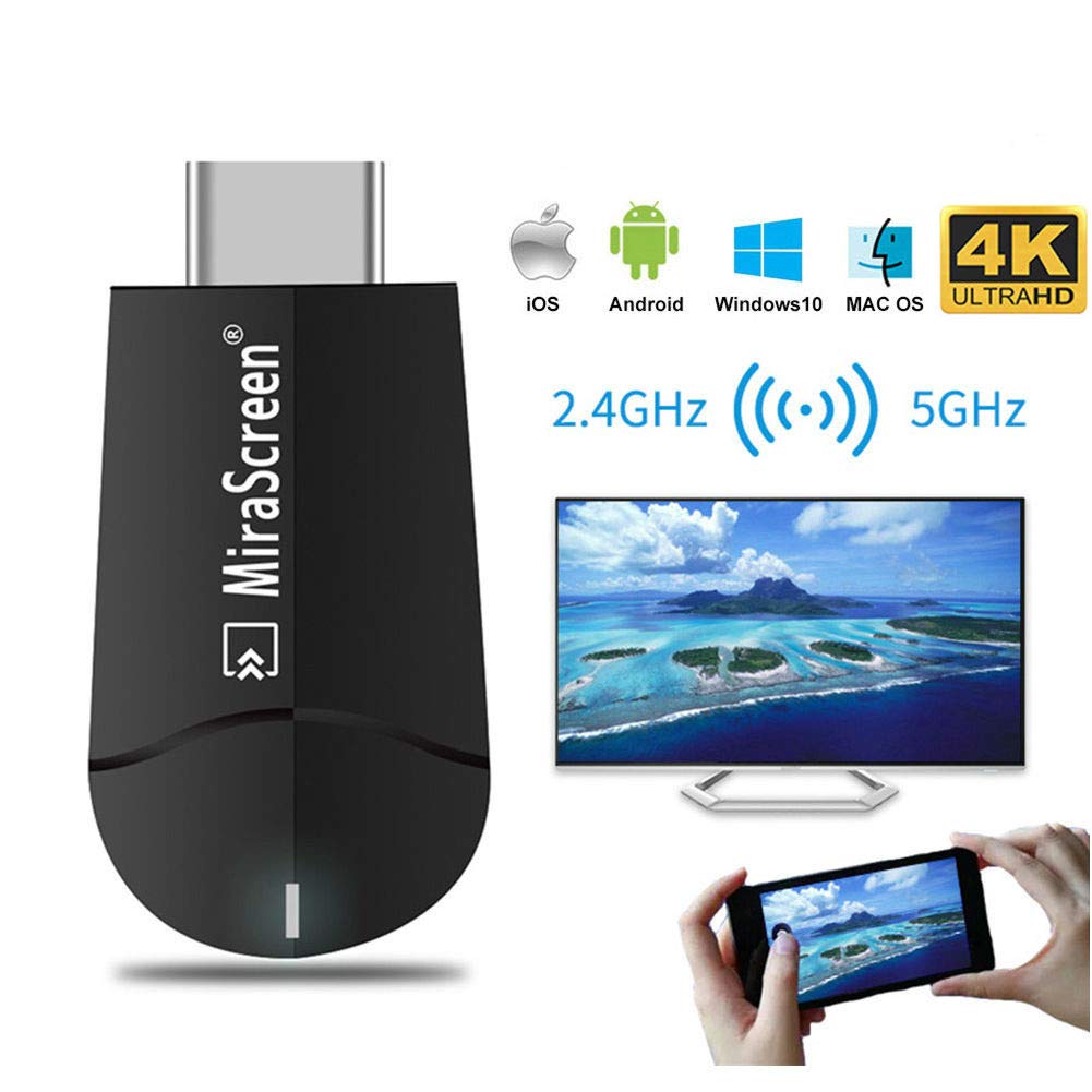 Mirascreen  k6-5 ghz tv dongle dual band 2.4 /5 g hd wifi miracast dlna airplay tv vara 4 k hd ezcast wi-fi dongle
