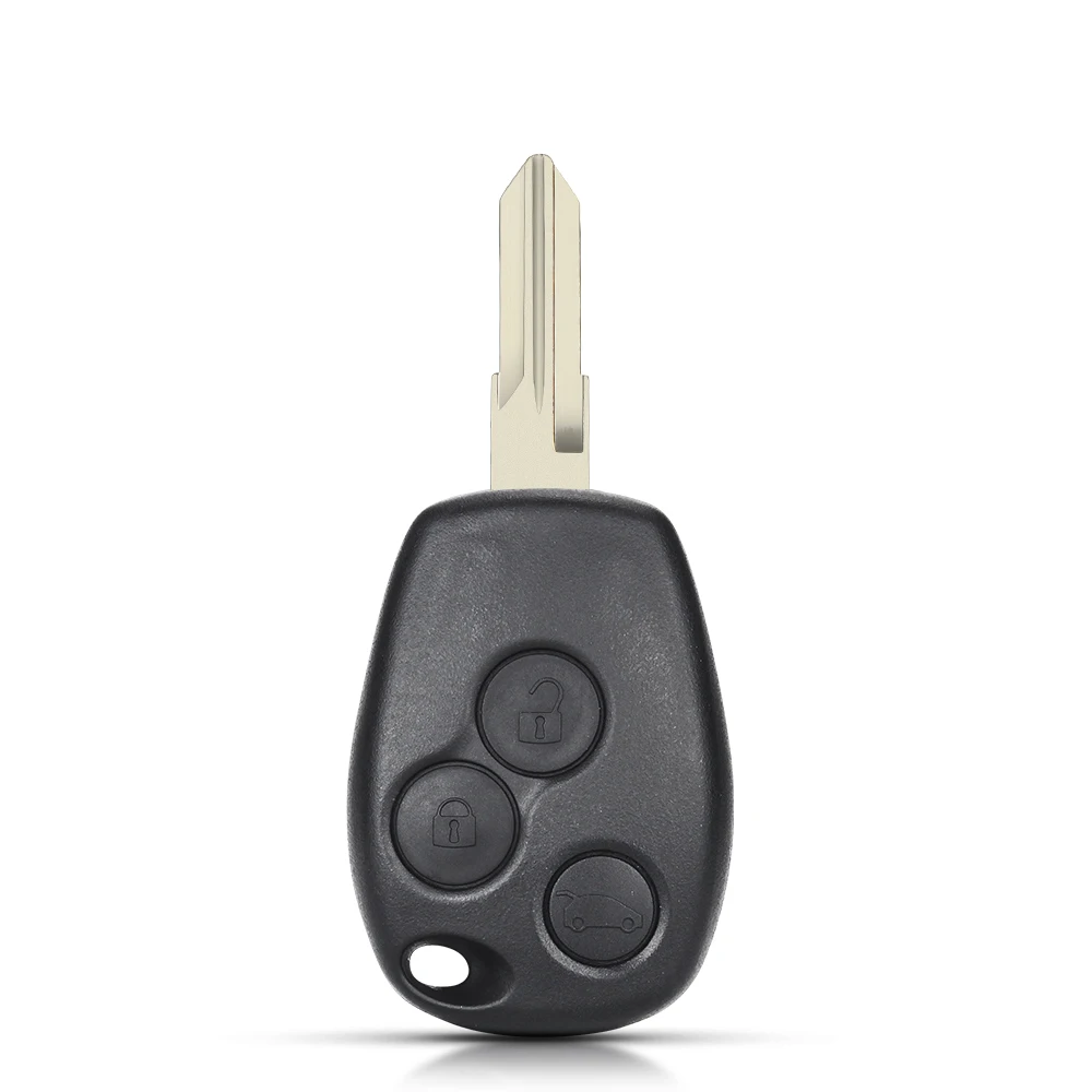 KEYYOU 3 Button Car Key Shell For Renault Trafic Vivaro Primastar Movano Kangoo 2 Clio NE72/VAC102/VA2 Blade: black