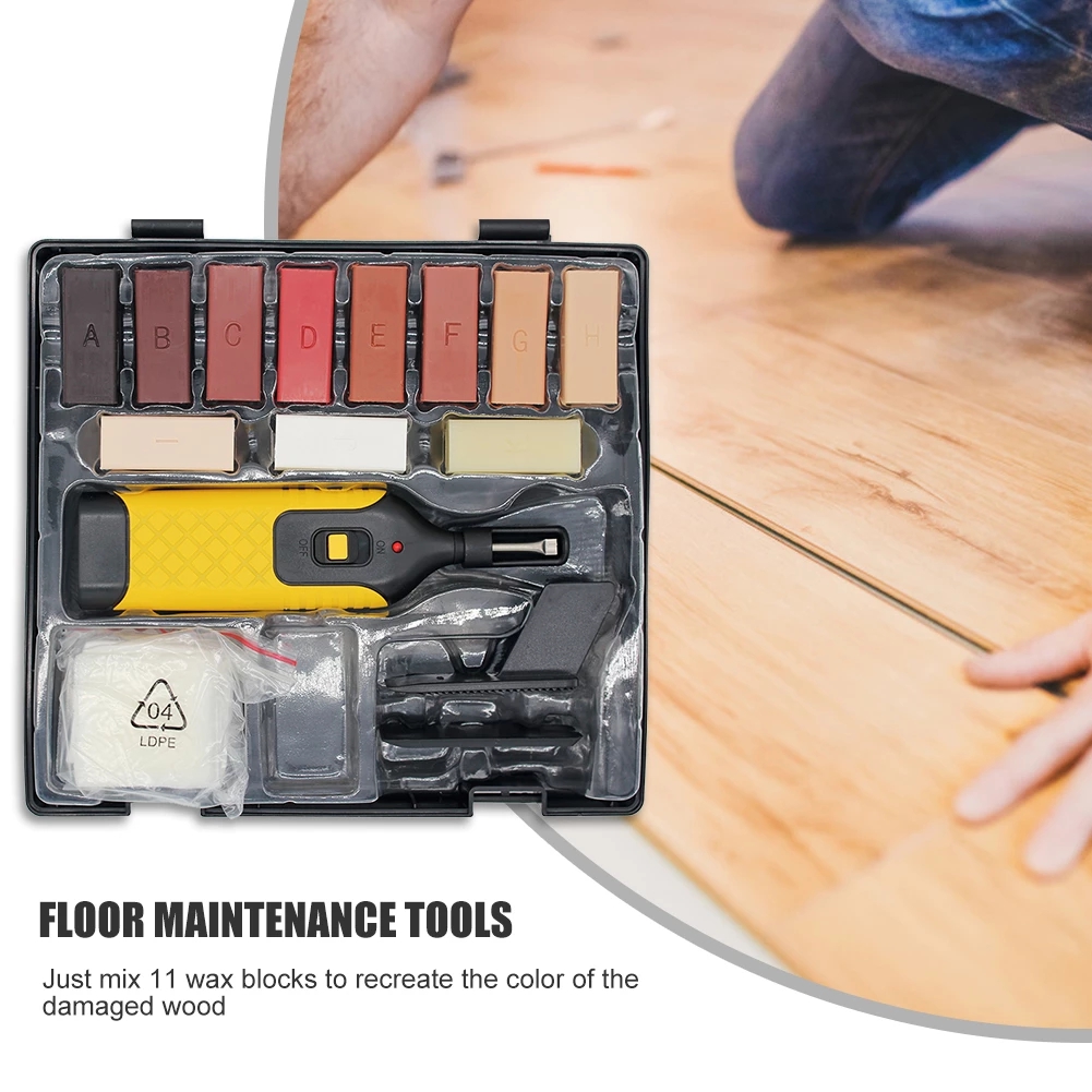 Laminaat Reparatieset Wax Systeem Vloer Werkblad Stevige behuizing Chips Krassen Herstellen Gereedschapsset Reparatie handgereedschapsset