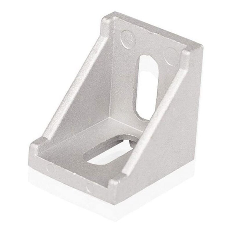 Conjunto de conectores de perfil de aluminio, accesorios de perfil de aluminio, soporte de esquina superior, serie , ranura de 6mm, 50 Uds.