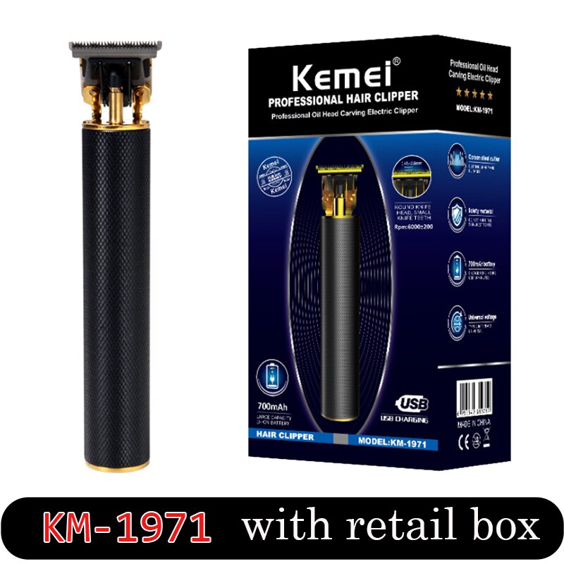 Kemel Precision Trimmer Kamei Detailing Detalher Blade Kmei Trimer for Drawings Kemey Mini Hair Clipper Keimei Small Cuter Kimei: with retail box