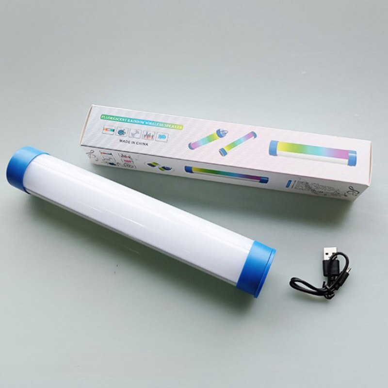 LED USB night light tube bluetooth music player audio speaker Magnetic suction computer RGB lamp 7 colors change bulb tubes