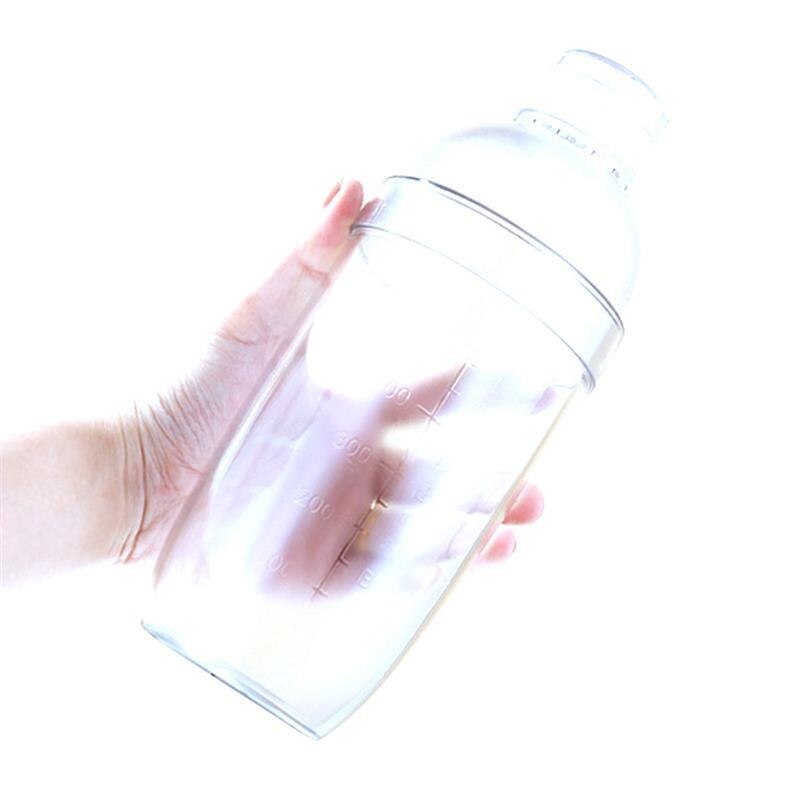 Coctelera de plástico transparente para cócteles, herramienta mezcladora de 350/500/700/1000ml a prueba de golpes para Martini, coctelera para bebidas: Matte Scale 700ml