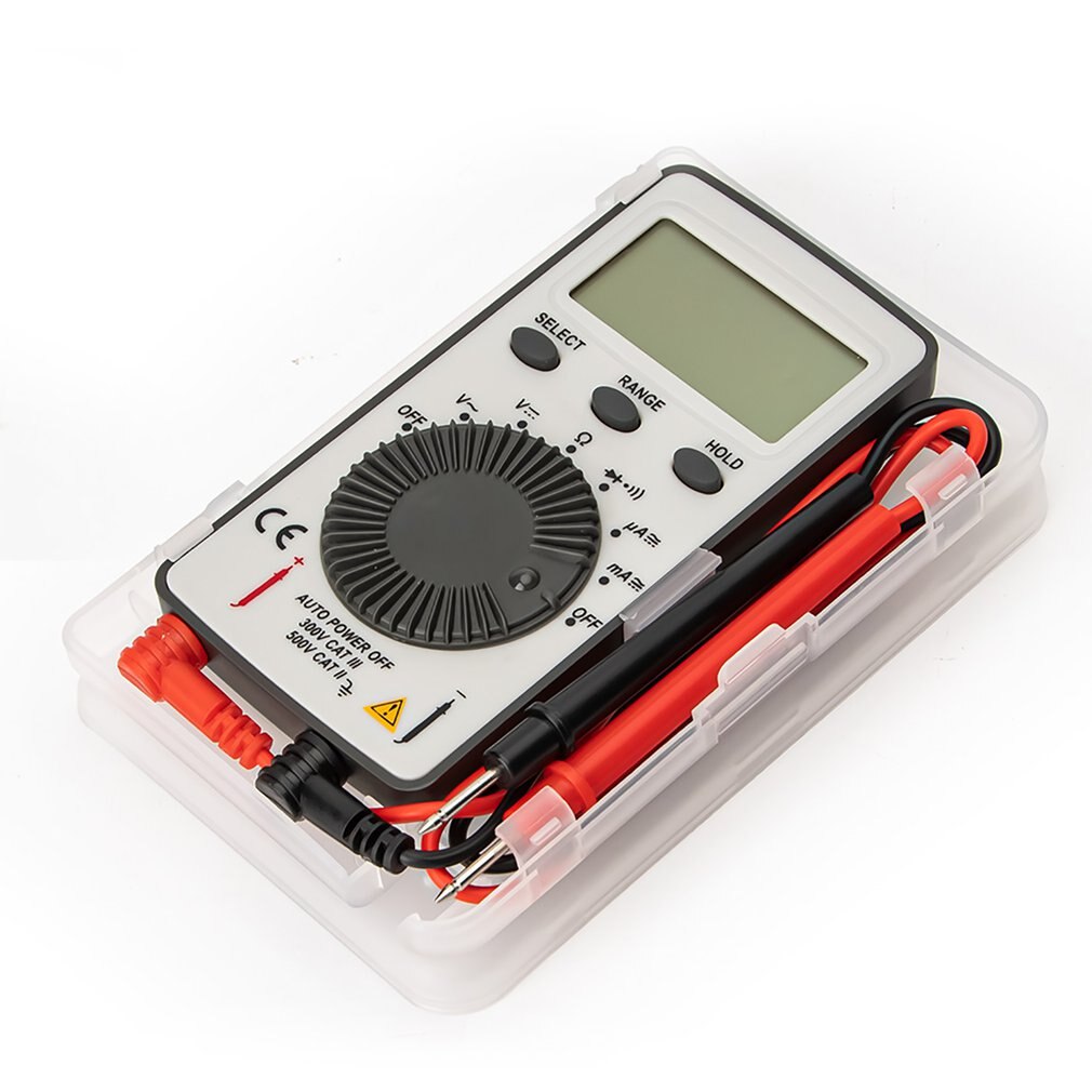 Mini Digital Multimeter ANENG AN101 Multimeter Tester DC/AC Voltage Current LCD Meter Testers With Test Lead