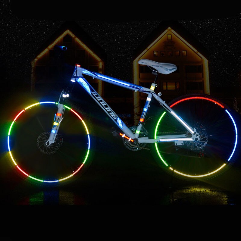 3pcs Reflective Tape Bicycle Cycling Reflective Stickers Adhesive Tape Bike Stickers Bicycle Accessories