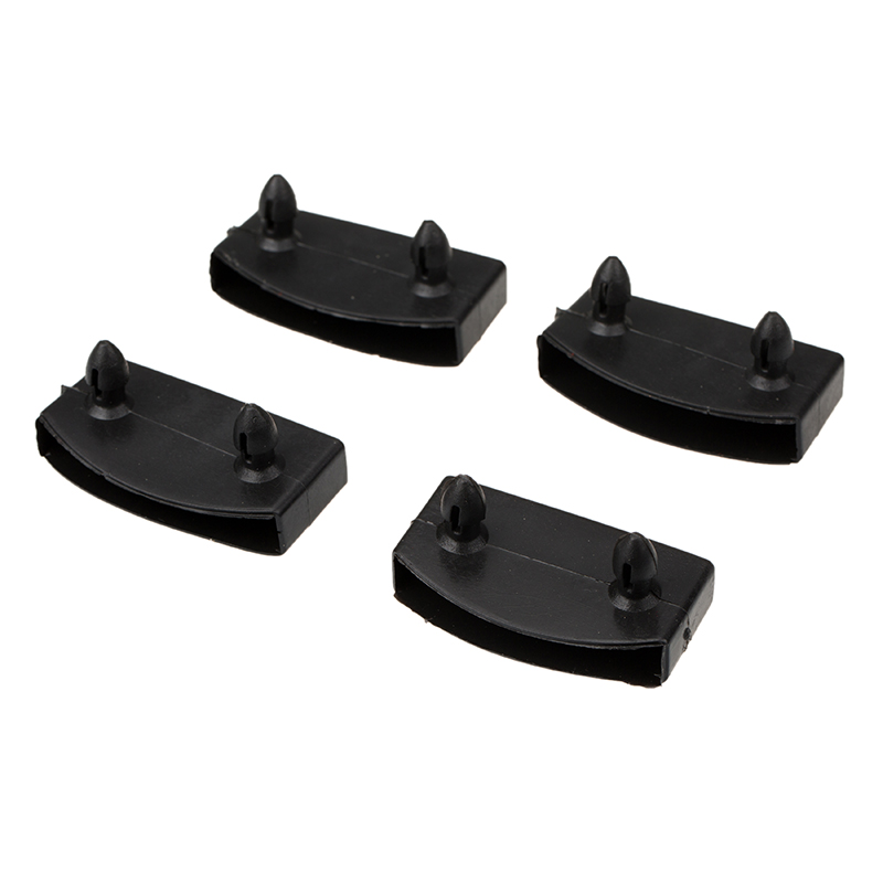 Reemplazo de plástico negro cuadrado para sofá cama, tapas de extremo central, funda de goma interior para cama de madera, piezas de marco, 10 Uds.
