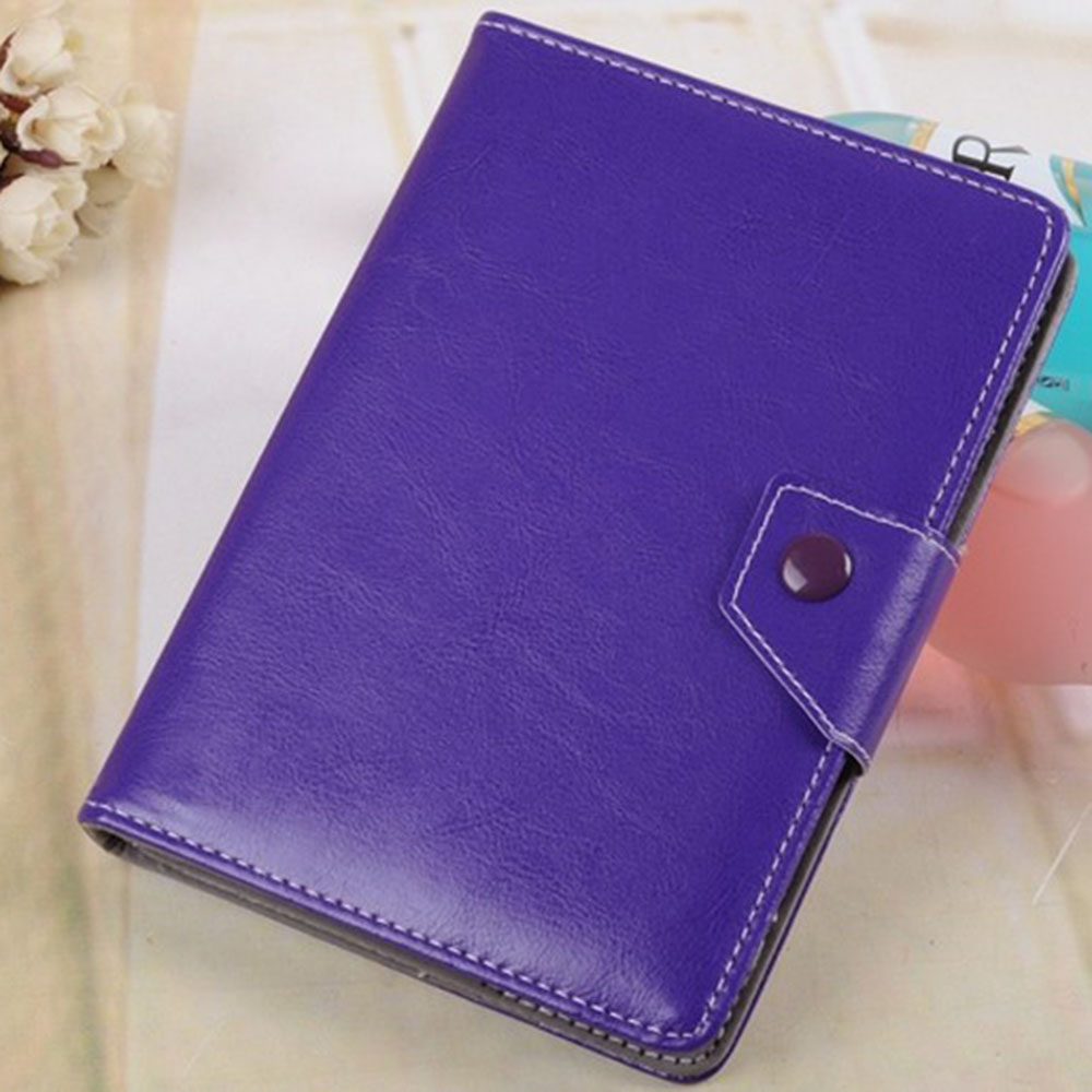 PU leather cover case for 7 inch universal tablet protective case Q88: purple