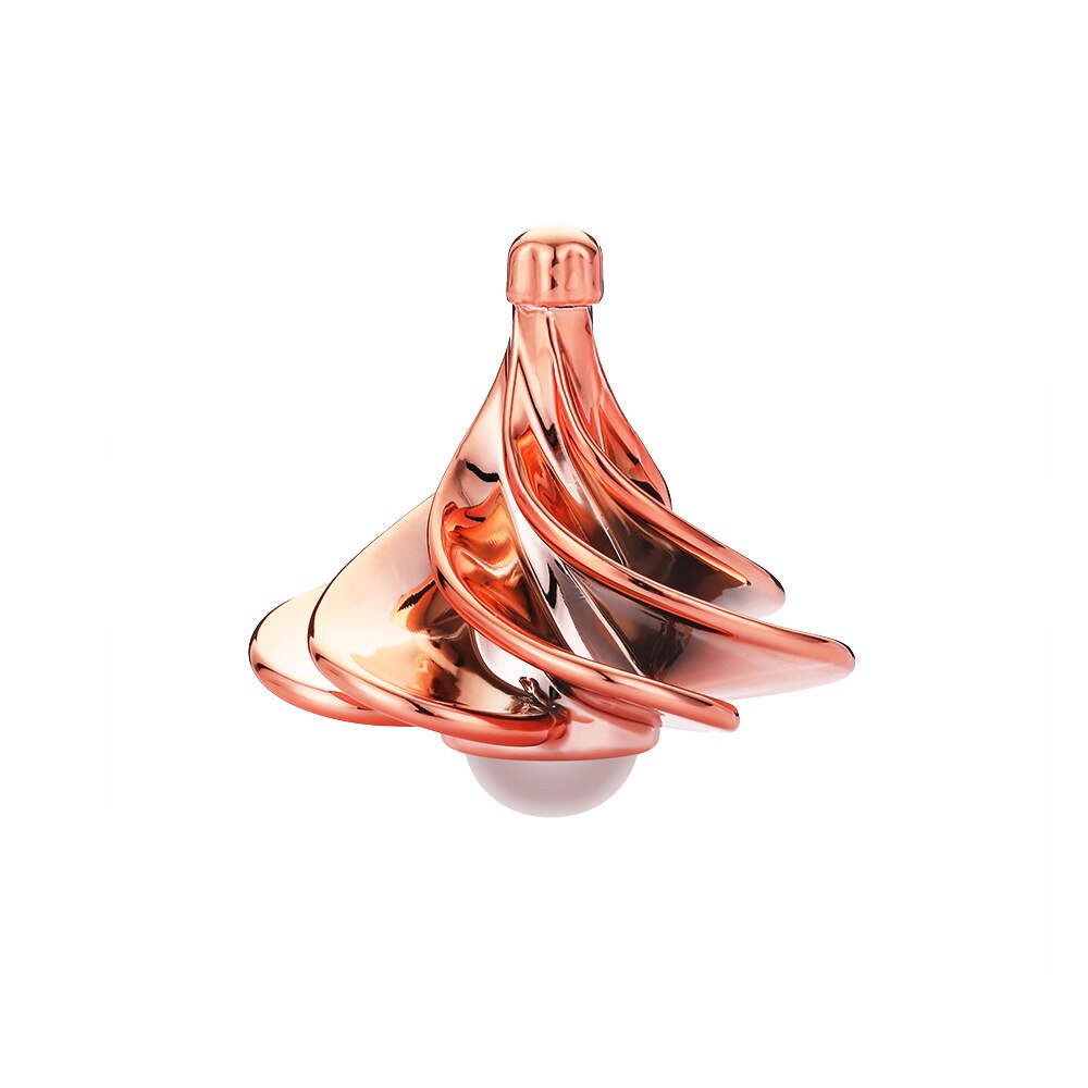 Aerodynamica Gyro Pneumatische Gyro Decompressie Speelgoed Gyro Kleurrijke Wind Waait Gyro Pneumatische Tol: Rose Gold