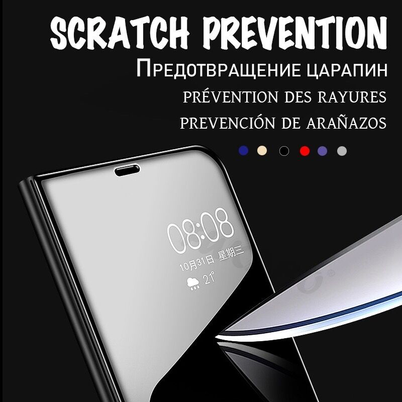 Funda lustro etui z klapką stojak pokrywa dla Xiaomi Redmi 7a etui Redmi uwaga 7 skóra Naomi Redmi7a Redmi7 A A7 książka zobacz telefon Roque