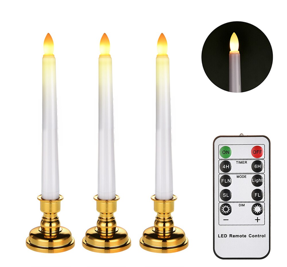 Battery Tea Light LED Candles Flickering Flameless Electric Candles Weddings Christmas party decorative candles Year: 3PCS