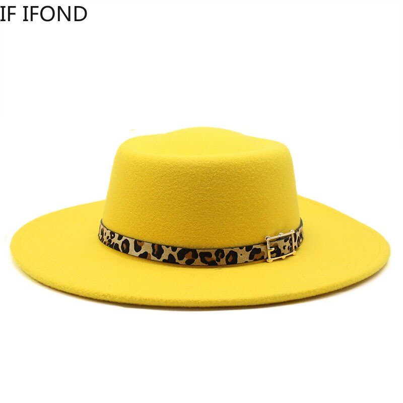 Fedora Hoed Voor Mannen Vrouwen Casual Brede Rand Jazz Hoed Herfst Winter Panama Vilten Hoed Ronde Top Party Formele Hoed