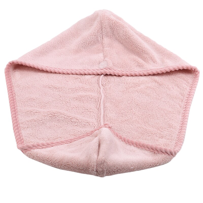 Snel drogende handdoek dames shampoo snelle magische föhn microvezel haarwikkel douchekap badmuts schoonmaakgereedschap badkamerproducten: Roze