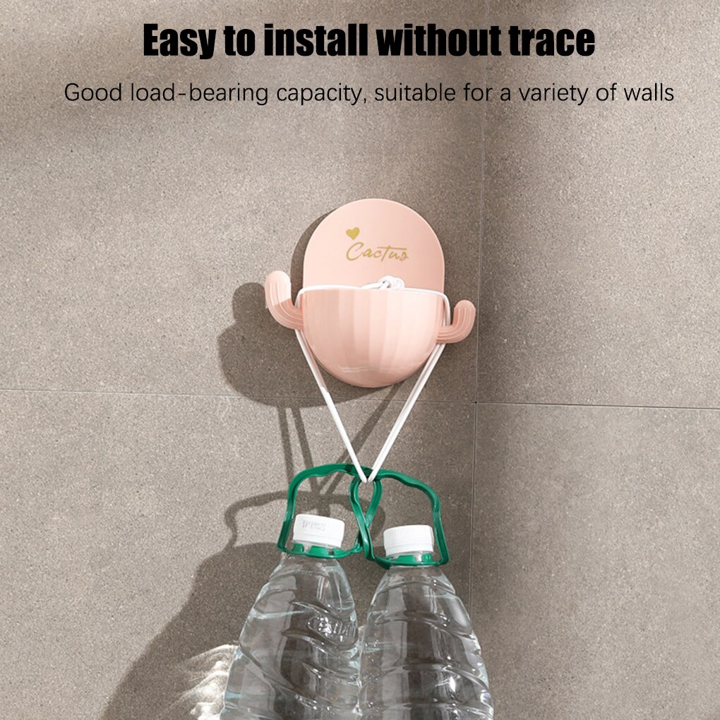 Storage Box Plastic Draining Organizer Wall Mounted Bathroom Container Holder with Hooks Bathroom Organizer