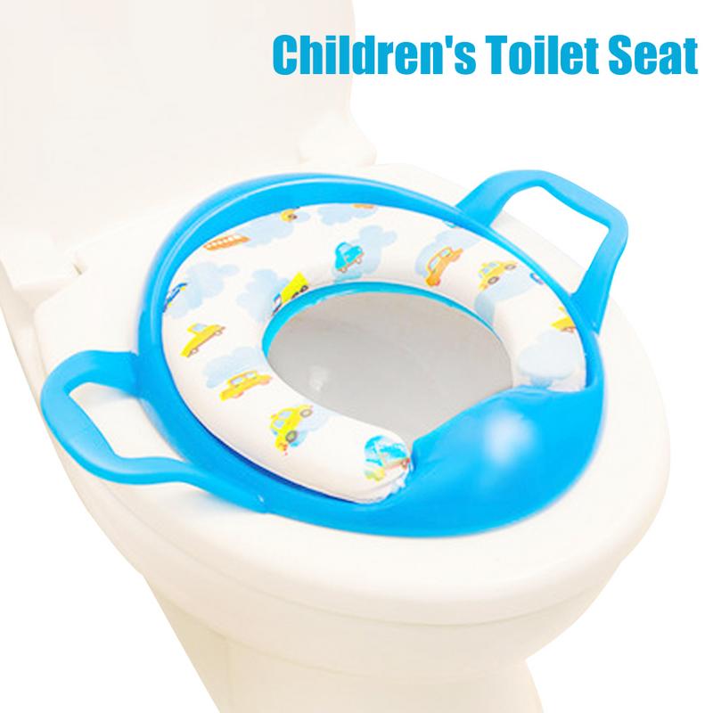 Soft Potty Training Potty Seat with 2 Handles Splash Guard