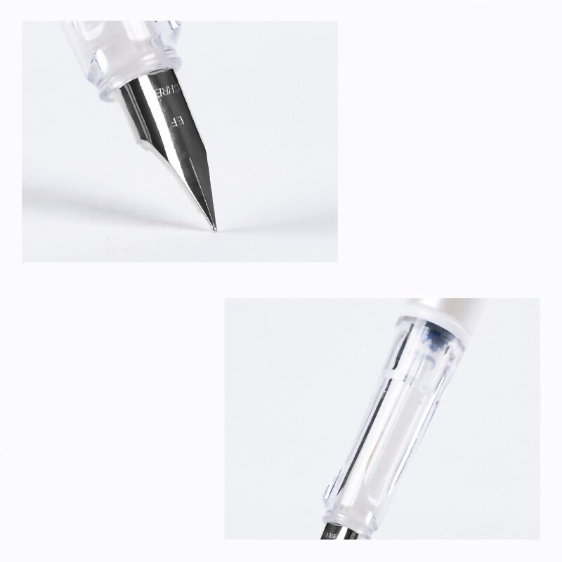 Fountain Pen 0.5mm Pen 2 Color Available Cute Style Pens Get 2 Ink Capsules For Student Kawaii Brush Pen Set School Supplies