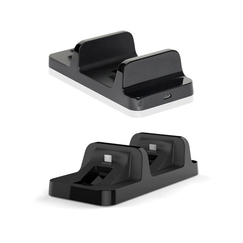 Controlador de carga doble Dock inalámbrico Gamepad, cargadores inalámbricos de doble Mango para Sony PS4/PS4 Pro/ Slim