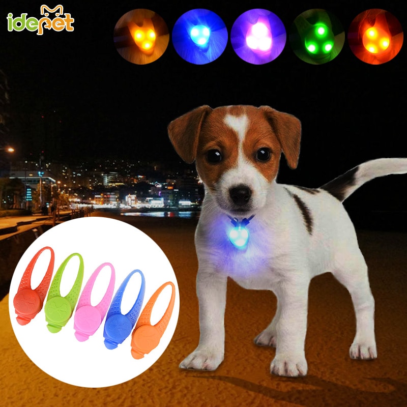 1 Uds mascotas colgante Led intermitente de seguridad de luz Led parpadeantes Collar COLGANTE para mascotas Collar mascota perro . Exclusivo. 20D1