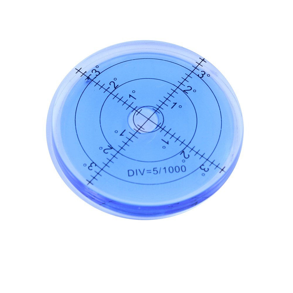 Haccury 66*10 mmhøj nøjagtighed hældningsmåler rundt vaterpas plast cirkulært vandret instrument konstruktionsmaskiner niveau: Blå