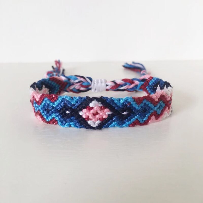 ABL027, Cotton Woven Friendship Bracelets Braided Trendy Surf Beach Boho Girl Women Pulseras Femme: 07