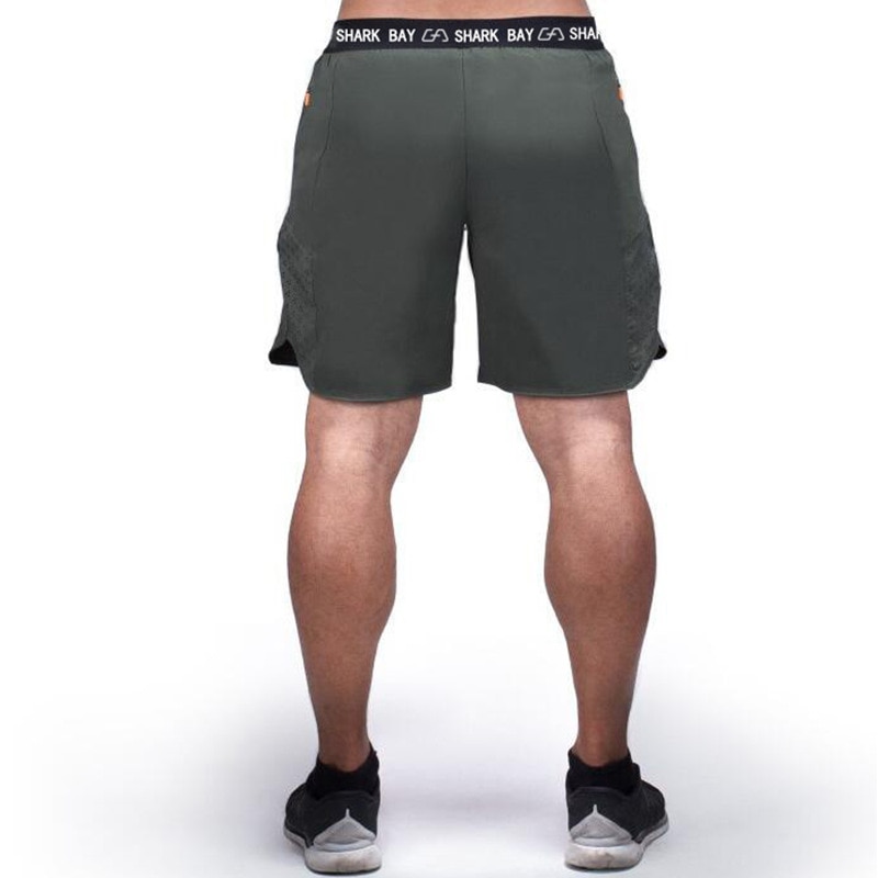 Menn gym shorts løpe sport joggebukser mannlig fitness bodybuilding trening trening crossfit sommer raskt tørr strand korte bukser