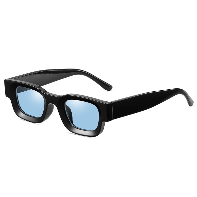 Gafas de sol rectangulares para mujer, lentes de sol ovaladas, cuadradas de de Vintage, antideslumbrantes, UV400: Rojo
