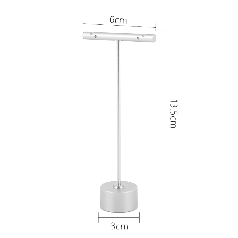 Örhängen i metall, displayställ för försäljning av smycken, ringörhängen, förvaringsställ, t-barhållare, örhängen, hängande arrangör: Röd