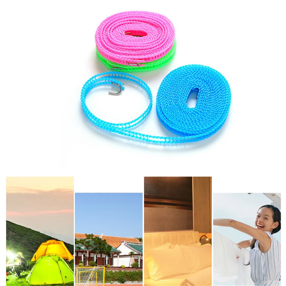 Clotheslines Windbreak Cloth Hanging Rope Clothes Dryer For Outdoor 3 Meters,5 Meters Non-slip