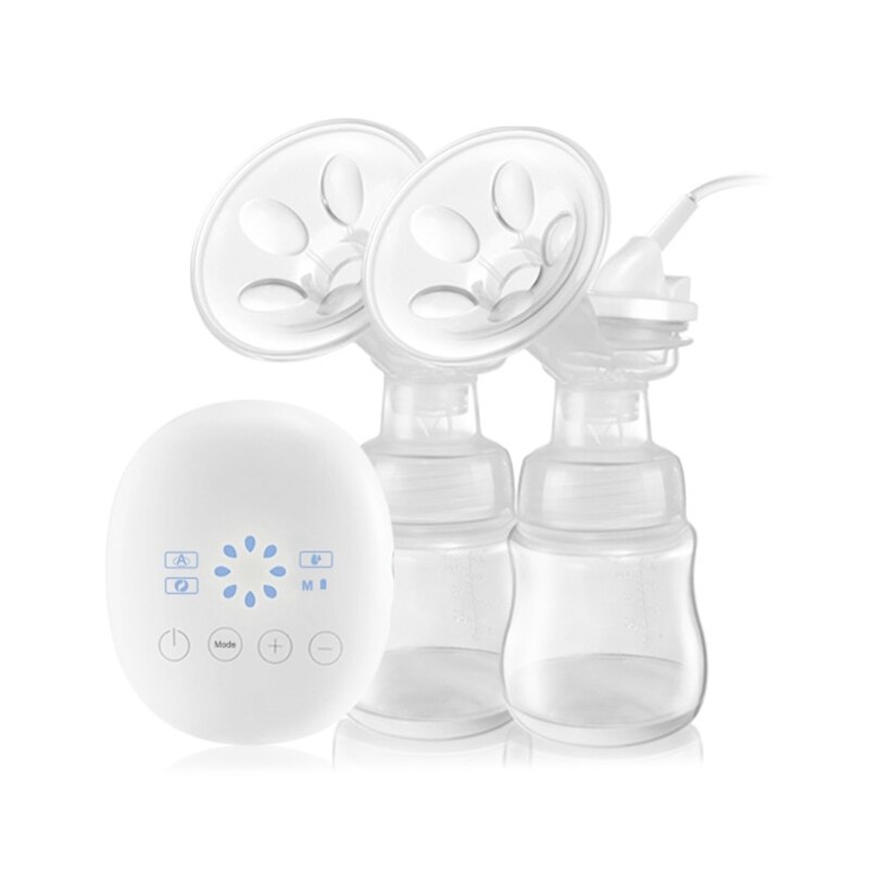 Electric Powerful Double Breast Pump LCD Display USB Maternal Suction Milk Extractor Baby Breastfeeding Automatic Milker