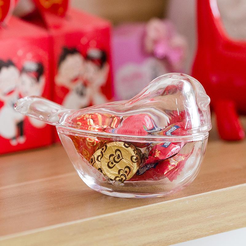 Crystal Glass Storage Tanks Candy Jar Spices Snacks Seasoning Cans Coffee Sugar Bulk Container Kitchen Supplies Wedding: D