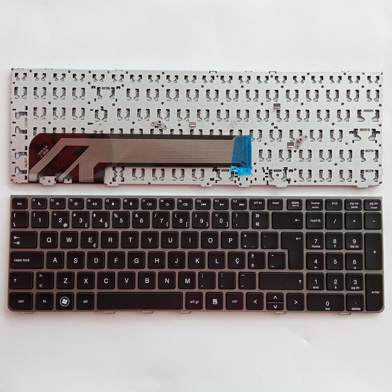 clavier SP/PO/AR pour ordinateur portable HP PROBOOK 4530 4530S 4730 4730S 4535S 4735s: PO Silver frame