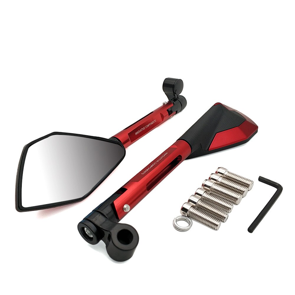 Voor Yamaha WR250R WR250X WR450 Wr 450 F TTR125 1 Paar Moto Rcycle Achteruitkijkspiegel Moto Cnc Side Spiegels Moto rbike Accessoires: Red