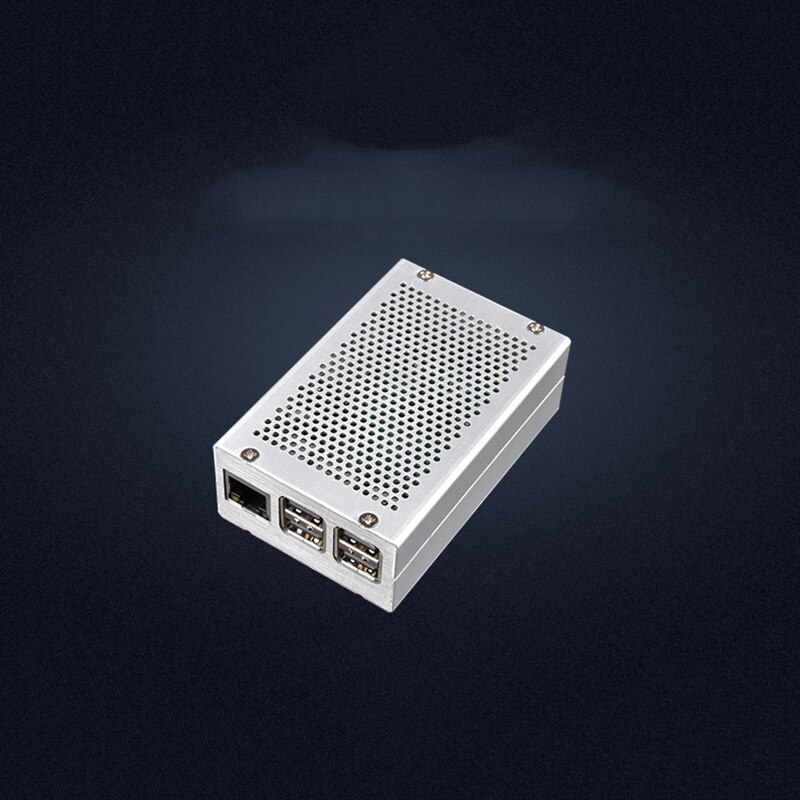 Metal Enclosure Raspberry Pi 3 Aluminum Case for RPI 3 Model B Compatible with Raspberry Pi 3 Model B+ Black Silver Case