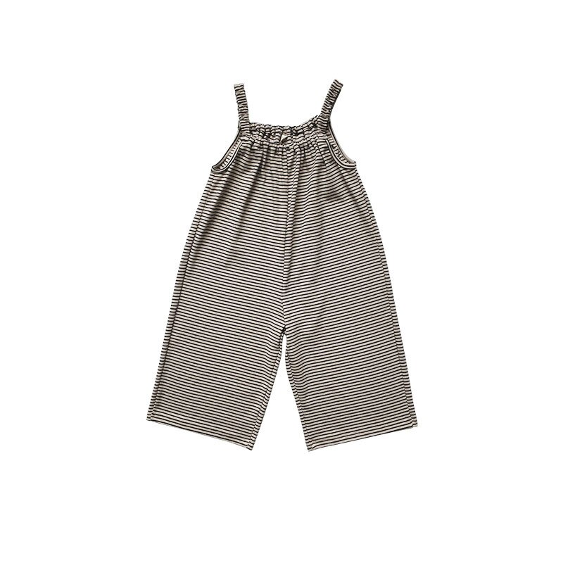 2020 del bambino di autunno della ragazza tuta dei Nuovi bambini Coreano-Stile Ha Lavorato A Maglia A Righe di Un Pezzo Complesso tuta per bambini tuta: 24M