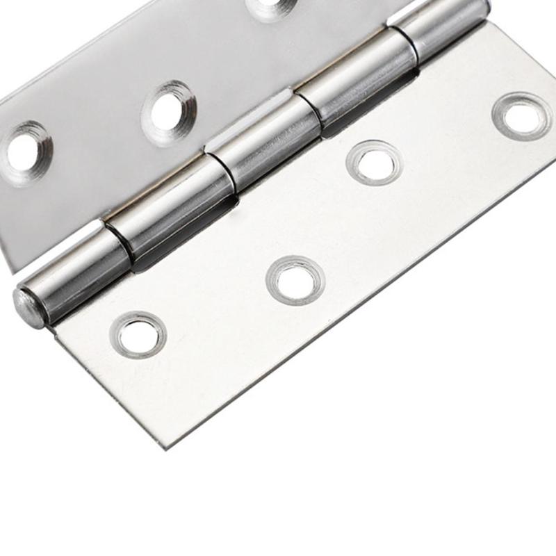 10pcs High Strength Hinge Connectors Stainless Steel Cabinet Cupboard Interior Door Hinges Furniture Fittings Furniture Hardware