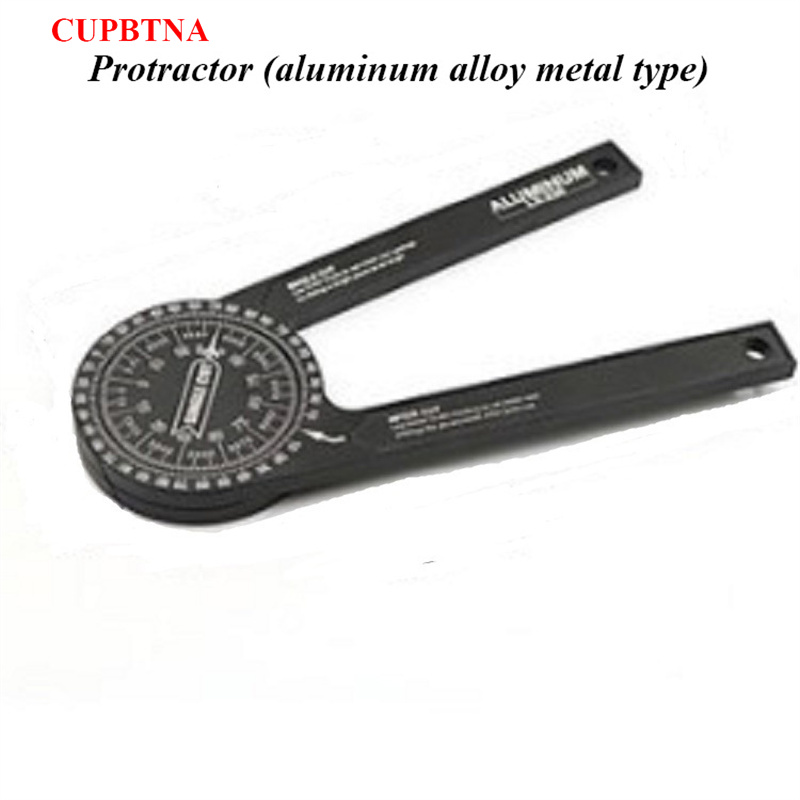 CUPBTNA 360 Degree Protractor Metal Angle Finder Goniometer Angle Ruler Stainless Steel Woodworking Tools Rotary Measuring Ruler