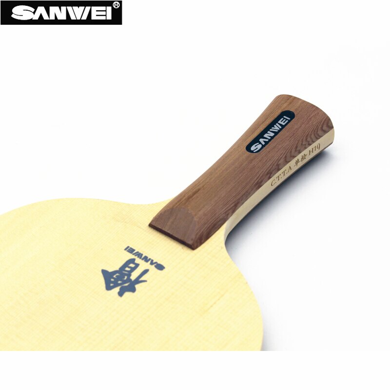 SANWEI H10 Hinoki table tennis blade FL handle CS handle 10mm thickness one ply Hinoki ping pong bat