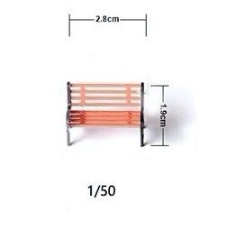 HO N O Skala ABS Kunststoff Modell Stuhl Park Sitz Für Garten/Bahn/Eisenbahn/Zug Layout/spielzeug DIY: 50scale