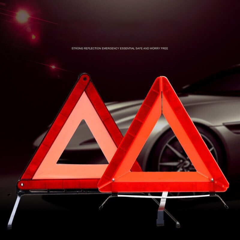 Car Reflective Triangle Tripod Emergency Warning Sign Vehicle Stop Sign Night road safety warning tripod reflective accessories
